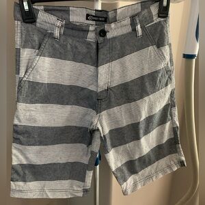 Teens Street Rules Striped Black & White Size 16 Shorts, NWOT